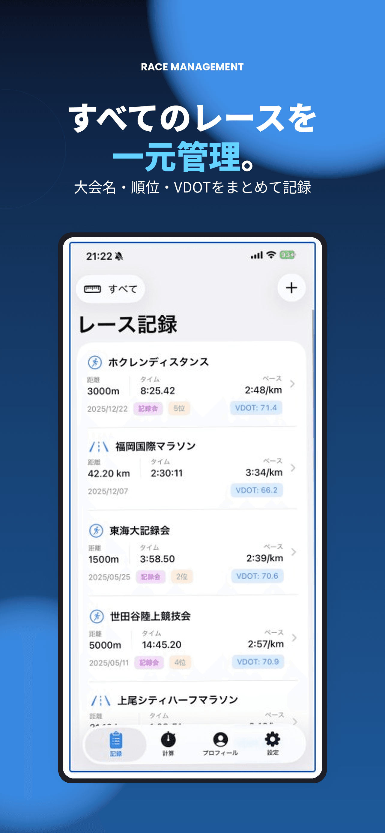 陸ログ レース記録管理